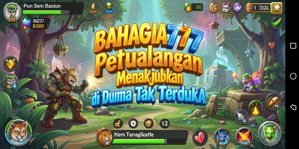Tangkapan layar gameplay BAHAGIA777 yang menampilkan petualangan seru dan grafis menawan.