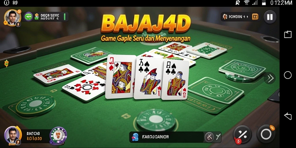 Tampilan screenshot BAJAJ4D yang menunjukkan keseruan gameplay Gaple.