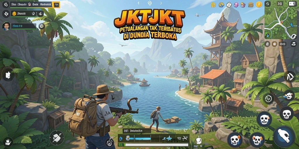 Tampilan gameplay JKTJKT yang memukau dalam dunia Open World.