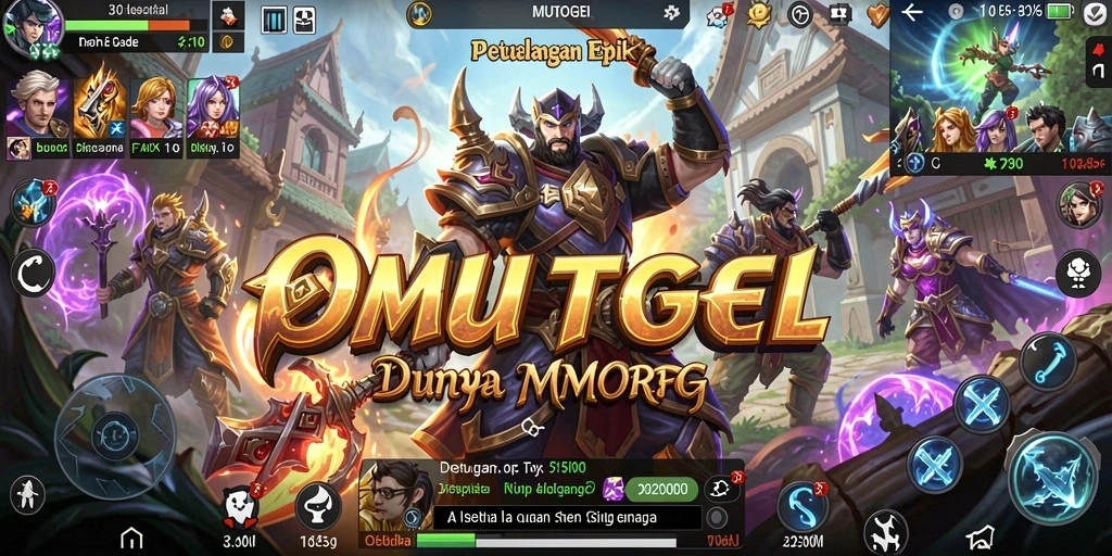 Tampilan gameplay OMUTOGEL yang menakjubkan dan interaksi nyata antar pemain.