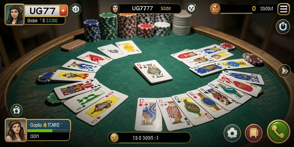 Tampilan gameplay seru dari UG777 dengan pemain yang bersaing.