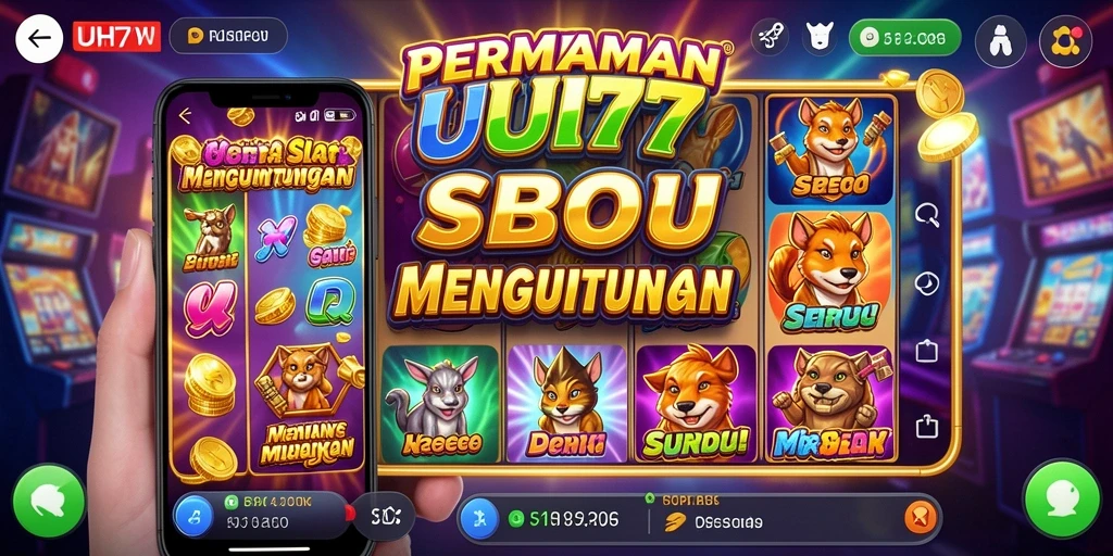 Screenshot gameplay UH77 yang menampilkan suasana seru permainan Slot.