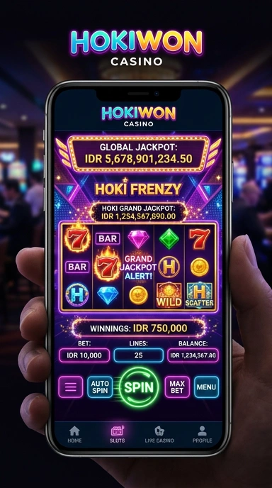 Tampilan antarmuka aplikasi hokiwon yang menarik.